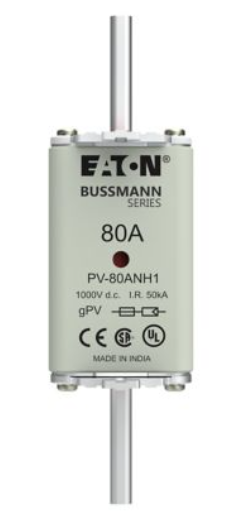 NH 1000 Vdc blade and bolt-on PV fuses