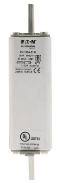 XL 1000 Vdc and 1500 Vdc PV fuses