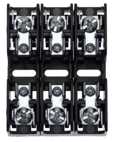 BCM (Class CC) and BMM (supplemental 13/32 x 1-1/2” /10x38mm) modular style fuse blocks with optional covers.
