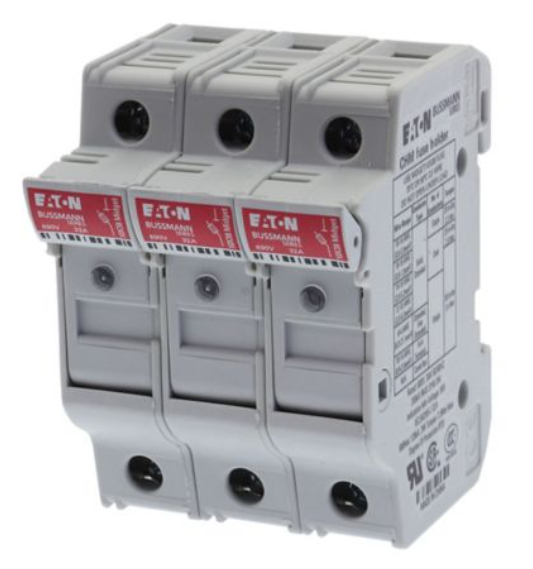 CH modular, IP20 finger-safe DIN-Rail holders for Class CC, midget and PV fuses